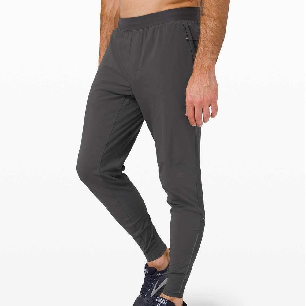 Lululemon Surge Hybrid Jogger Pants Mens Medium Grey Tapered Running Training M